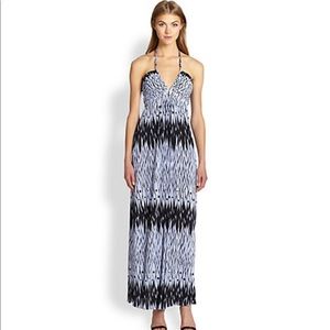 T Bags - Deep V Printed Maxi